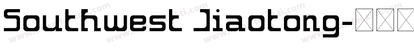 Southwest Jiaotong字体转换